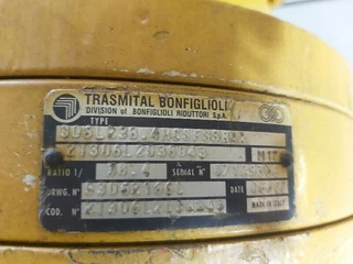 Bonfigioli Gear Drive Ratio 38.4 to 1