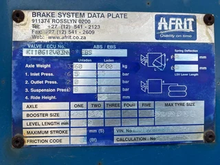 2019 Afrit Front Link Tautliner Trailer