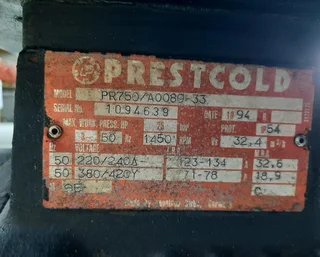 Prestcold PR750 Refrigeration Compressor