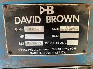 David Brown Reduction Gearbox Ratio 35 to 1
