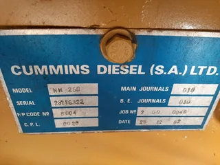 Cummins NH 250 Engine