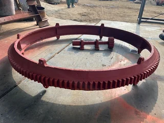 Concrete Mixer Ring Gear with Pilot Gear