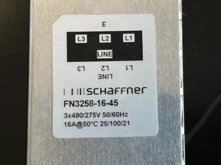Shaffner Power Line Filter Terminal Block Flange Mount FN3258-16-45