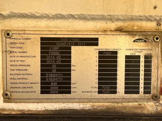 Aluminium Diesel Tank 7000 L