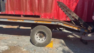 Single Axle Drawbar Stepdeck Lowbed Trailer