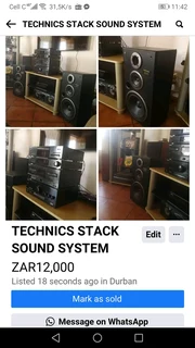 TECHNICS STACK SOUND SYSTEM FOR SALE