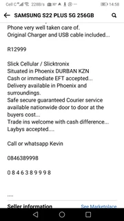 SAMSUNG S22 PLUS 5G 256GB ORIGINAL