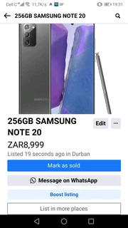 256GB SAMSUNG NOTE 20 - PERFECT