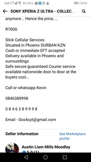 SONY XPERIA Z ULTRA - HUGE COLLECTORS ITEM