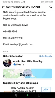 STUNNING SONY 5 DISC CD/DVD PLAYER