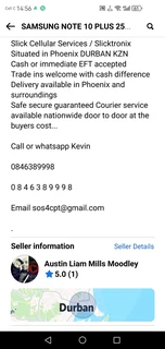 SAMSUNG NOTE 10 PLUS 256GB ORIGINAL