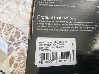 FIBRE ROUTER AND MINI BACKUP UPS