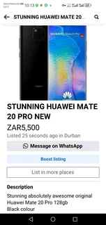 STUNNING HUAWEI MATE 20 PRO NEW