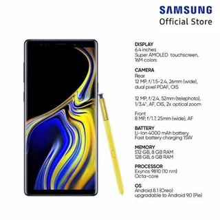 Samsung Note 9 128gb **two Available**