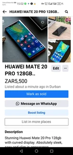 STUNNING HUAWEI MATE 20 PRO 128GB NEW