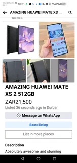 AMAZING HUAWEI MATE XS 2 512GB FOLD