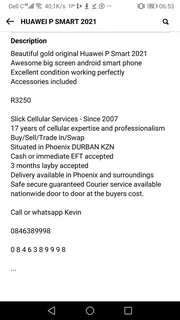 STUNNING HUAWEI P SMART 2021