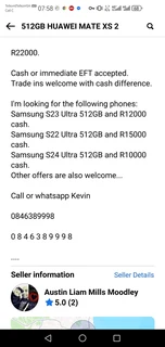 512GB HUAWEI MATE XS 2 FOLD