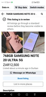 768GB SAMSUNG NOTE 20 ULTRA 5G