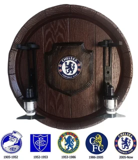 Chelsea Football Club Liquor Dispenser Large Barrel End with 2 Optics. Brand New Products.