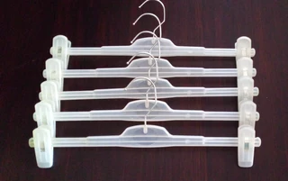 84 Clip (Clamp) Hangers For Pants/Skirts/Trousers/Shorts. Rotate-able Hooks, Slide-able Pegs. Used.