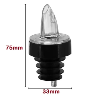 Kwik Shot Professional Free Flow Pourer. Clear Transparent With A Black Collar. Brand New Products.