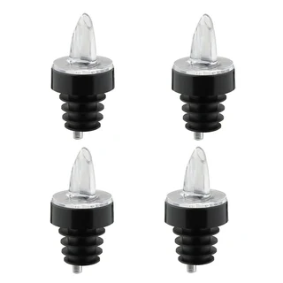 Kwik Shot Professional Free Flow Pourer. Clear Transparent With A Black Collar. Brand New Products.
