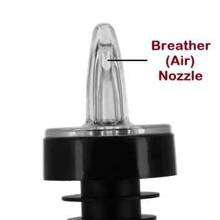 Kwik Shot Professional Free Flow Pourer. Clear Transparent With A Black Collar. Brand New Products.