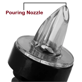 Kwik Shot Professional Free Flow Pourer. Clear Transparent With A Black Collar. Brand New Products.