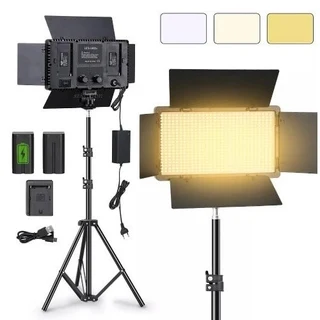 Professional Video and Photography LED VariColor Rechargeable Light Studio Kit. Brand New Products.