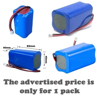 Rechargeable 18650 Battery Pack 3.7V 4-Cells (4P Pack). Light Duty Applications. Brand New Products.