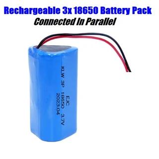 Rechargeable 18650 Battery Triangle Pack 3.7V 3P-Cells. Light Duty Applications. Brand New Products.