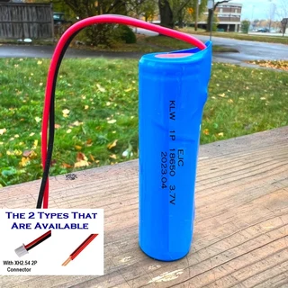 18650 Rechargeable Wired Battery / Cell 3.7V 1700mAh. Light Duty Applications. Brand New Products.