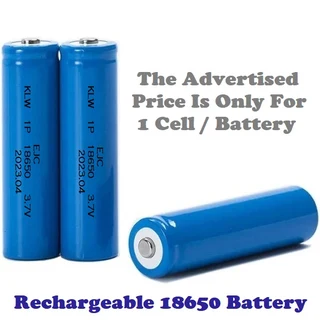18650 Rechargeable Battery / Cell 3.7V 1700mAh. Ideal for Light Duty Applications. Brand New Product