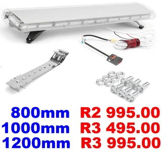 Security Vehicle Roof Top COB LED Strobe Flash Light. Cool White. Bracket Mount. Brand New Products.