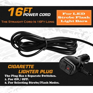 Amber Orange Yellow Vehicle Roof Top COB LED Strobe Flash Light. Magnetic Mount. Brand New Products.