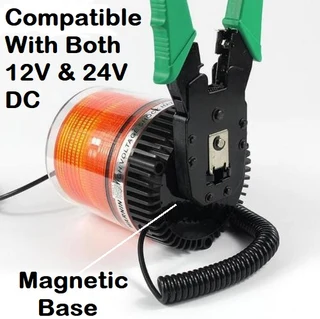 LED Beacon Strobe Flash Light in Orange Amber Yellow Light Colour. Brand New Products.