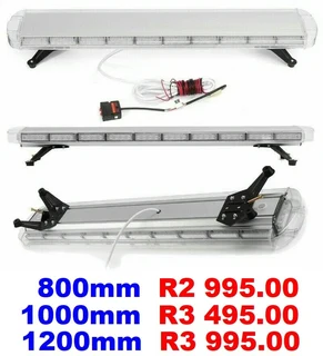 LED Strobe Flash Lights in Orange Yellow Amber for Vehicle Roof Tops. Bracket Mount. Brand NEW Units