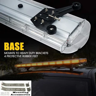 LED Strobe Flash Lights in Orange Yellow Amber for Vehicle Roof Tops. Bracket Mount. Brand NEW Units