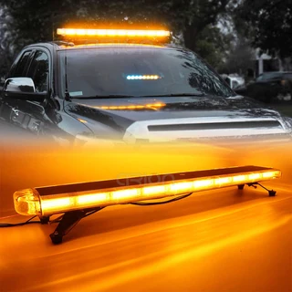 LED Strobe Flash Lights in Orange Yellow Amber for Vehicle Roof Tops. Bracket Mount. Brand NEW Units