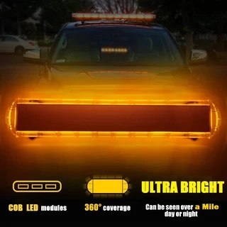 LED Strobe Flash Lights in Orange Yellow Amber for Vehicle Roof Tops. Bracket Mount. Brand NEW Units