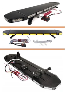 LED Strobe Flash Light Stealth Slim Design Vehicle Roof Top Bracket Mount Black Aluminium. Brand NEW