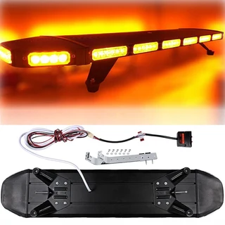 LED Strobe Flash Light Stealth Slim Design Vehicle Roof Top Bracket Mount Black Aluminium. Brand NEW