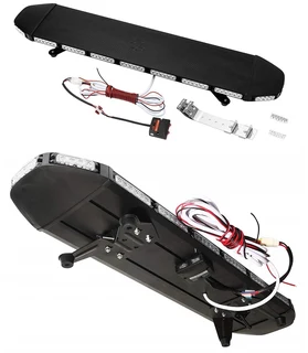 LED Strobe Flash Light Bar: Black Hawk Stealth Slim Design Vehicle Roof Top Bracket Mount. Brand NEW