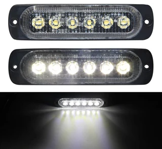 Cool White LED Flash Strobe Grille Bumper Running Board Cluster Lights 12V / 24V. Brand New Items.