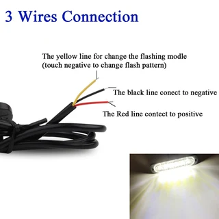 Cool White LED Flash Strobe Grille Bumper Running Board Cluster Lights 12V / 24V. Brand New Items.