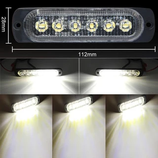 Cool White LED Flash Strobe Grille Bumper Running Board Cluster Lights 12V / 24V. Brand New Items.