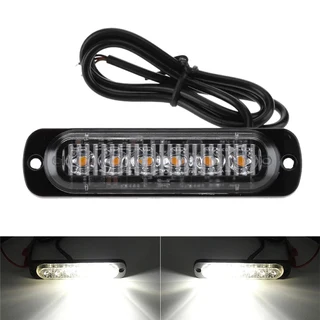 Cool White LED Flash Strobe Grille Bumper Running Board Cluster Lights 12V / 24V. Brand New Items.