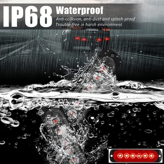 Bright Red LED Strobe Flash Grille Bumper Running Board Cluster Lights 12V / 24V. Brand New Products