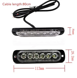 Green LED Strobe Flash Grille Bumper Running Board Cluster Lights 12V / 24V. Brand New Products.